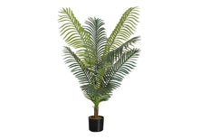 Load image into Gallery viewer, 47" Tall, Artificial Plant, Palm Tree, Indoor, Faux, Fake, Floor, Greenery, Potted, Real Touch, Decorative - Green / Black
