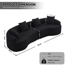 Load image into Gallery viewer, 4 Seater Sofa With Fabric, 30D, 60 Hardness Full Sponge, 4 Pillow For Living Room, Home Furniture Sleeper Sectional Sofa For Apartment
