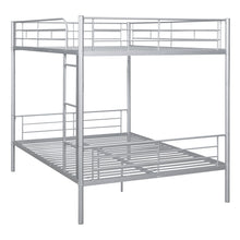 Load image into Gallery viewer, Full Over Full Metal Bunk Bed, Sliver
