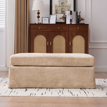 Load image into Gallery viewer, Wide Modern Upholstered Ottoman Foot Stool

