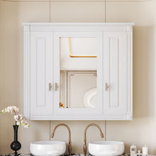 Load image into Gallery viewer, Wall Mounted Bathroom Cabinet With Mirror And 5 Shelves, Rectangular Design
