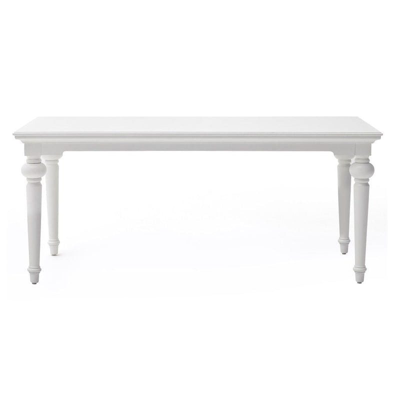 79" Solid Wood Dining Room Table - White