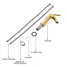 Load image into Gallery viewer, Contemporary Single Handle Lavatory Basin Sink Faucet Brass
