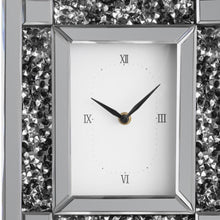 Load image into Gallery viewer, Mirrored Table Clock - Silver / Silver
