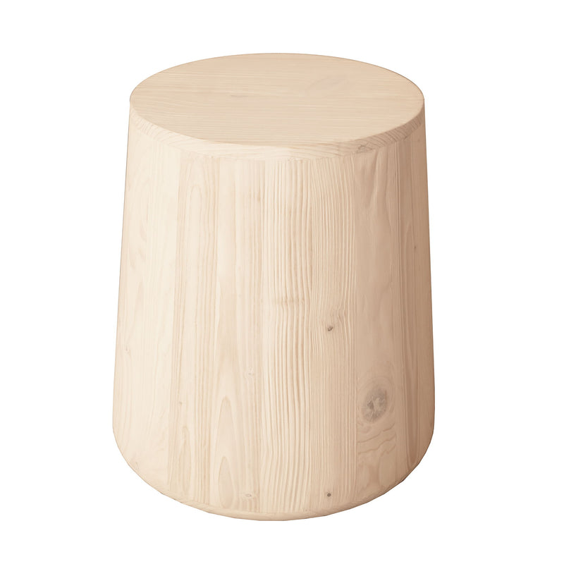 18" Solid Wood Round End Table - Natural