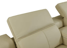 Load image into Gallery viewer, Italian Leather Power Reclining U Shaped Five Piece Corner Sectional With Console - Beige
