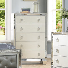 Load image into Gallery viewer, 5 Drawer Chest Bedroom Furniture - Silver
