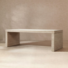 Load image into Gallery viewer, Veda - Geometric Waterfall Dining Table - White
