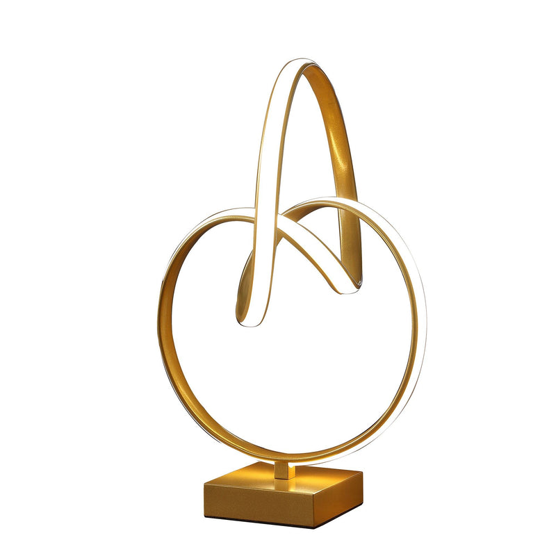Metal Abstract Geo LED Table Lamp - Gold