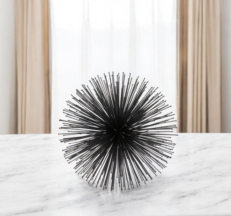 Decorative Orb Tabletop Sculpture (480034) - Black