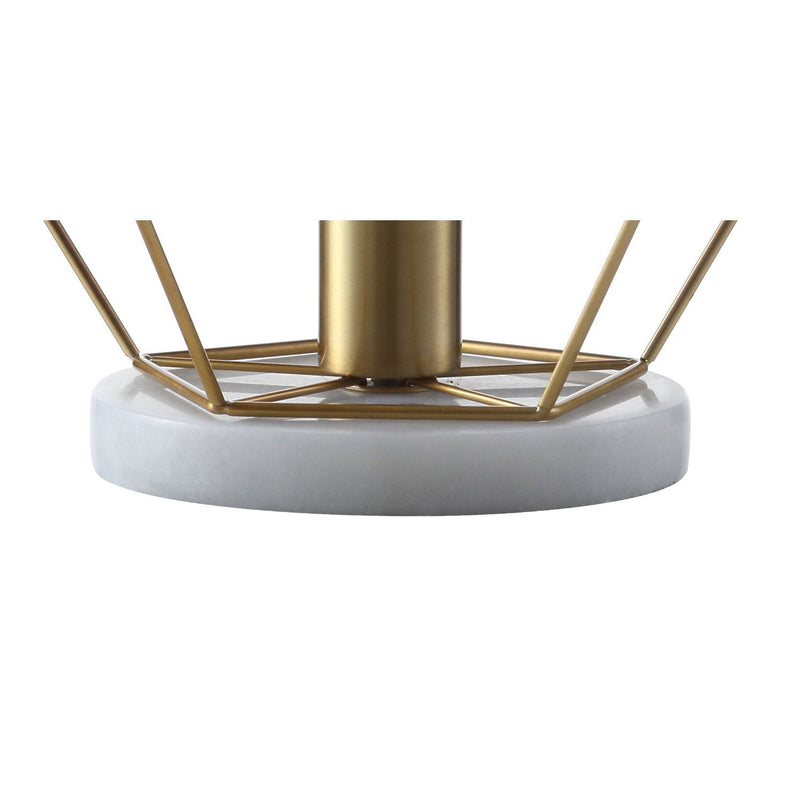 Geometric Table Lamp - Brass