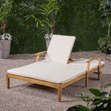 Load image into Gallery viewer, Etherealize - Outdoor Adjustable Double Chaise Lounge With Water Resistant Cushions
