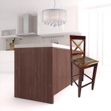 Load image into Gallery viewer, 30" Solid Wood Bar Height Bar Chair - Brown
