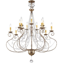 Load image into Gallery viewer, 41" Multi Light Dimmable Chandelier With Shades - Bronze
