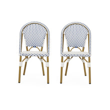 Load image into Gallery viewer, Outdoor Rattan And Aluminum French Bistro Chairs Set
