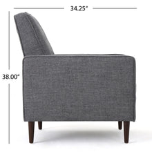 Load image into Gallery viewer, Mid-Century Modern Recliner With Button Tufted Waffle Stitch
