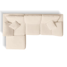Load image into Gallery viewer, Cloud Sectional Couch, Convertible With Ottoman, 3 Seater Modular Design
