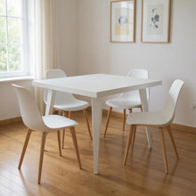 Load image into Gallery viewer, 32" Steel And Metal Square Dining Table - White
