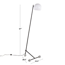 Load image into Gallery viewer, Eileen - Contemporary Floor Lamp - Nickel / White
