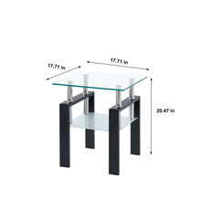 Load image into Gallery viewer, Luxury Modern Tempered Glass Coffee Table With 2 Layers
