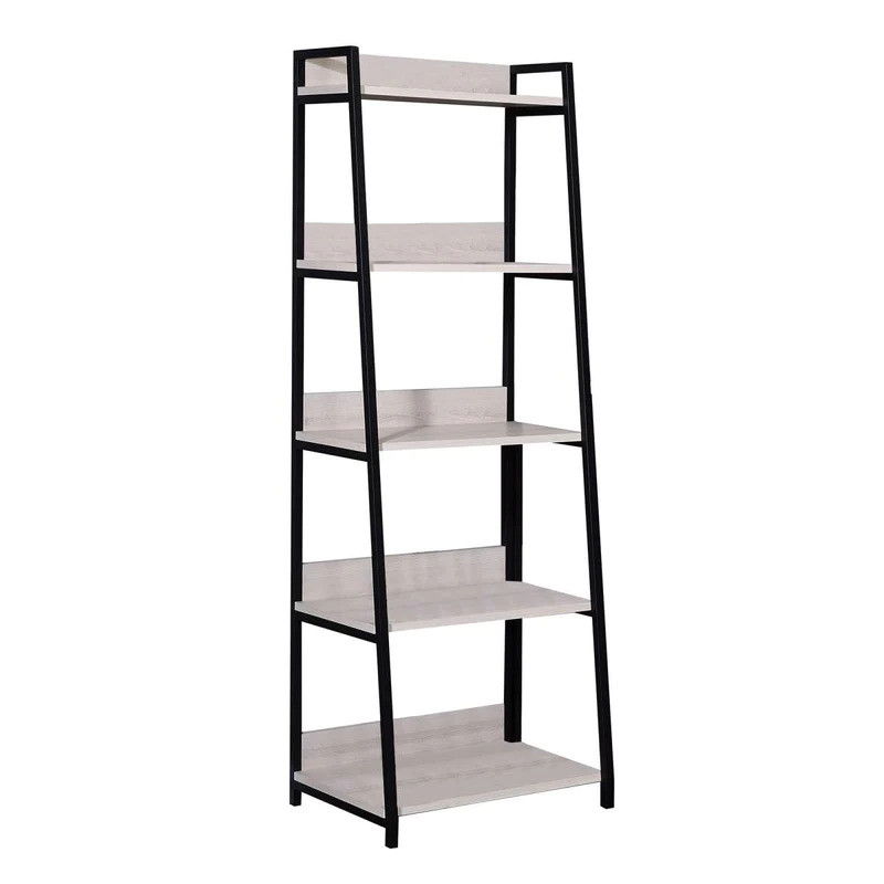 Five Tier Ladder Bookcase (486298) - Natural / Black