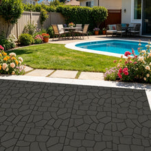 Load image into Gallery viewer, Stone Texture Patio Deck Tiles, Diy Interlocking Outdoor Floor Tiles (Set of 44) - Dark Grey
