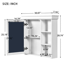 Load image into Gallery viewer, Wall Mounted Bathroom Medicine Cabinet With Mirror And Adjustable Storage With Soft Close Hinges
