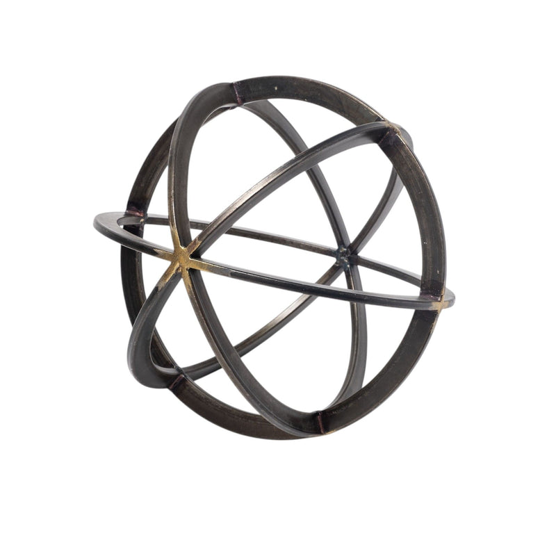 Round Tabletop Sculpture - Black