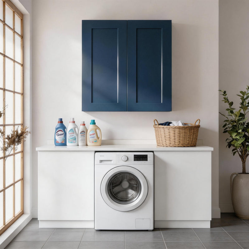 Shaker Wall Cabinet With Soft Close Hinges, Adjustable Shelves, Double Door