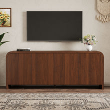 Load image into Gallery viewer, Curved Edge TV Stand With Large Cabinets
