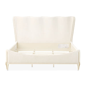 La Terrazza - King Panel Bed - Creamy Pearl
