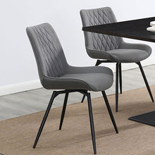 Load image into Gallery viewer, Tufted Swivel Dining Chairs (Set of 2) - Gray
