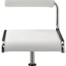 Load image into Gallery viewer, Contemporary Metal And Faux Leather Low Back Adjustable Height Bar Chairs (Set of 2) - White
