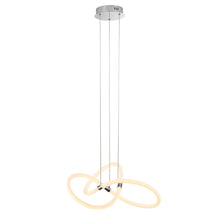 Load image into Gallery viewer, 23'' Metal LED Dimmable Chandelier - Silver

