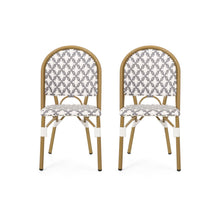 Load image into Gallery viewer, Chic French Bistro Chair With Durable Rattan And Aluminum Frame
