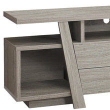 Load image into Gallery viewer, Wooden Open Shelving TV Stand - Deep Taupe
