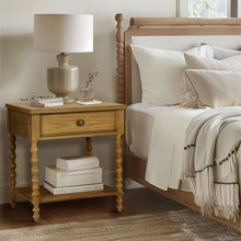 Load image into Gallery viewer, Traditional Durable Nightstand Table With Drawer And Shelf
