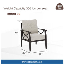 Load image into Gallery viewer, Patio Furniture Set With Coffee Table And Cushions For Backyard
