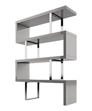 Load image into Gallery viewer, Three Tier Etagere Bookcase (555010) - Gray / Silver
