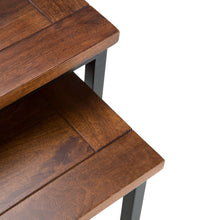 Load image into Gallery viewer, Skyler - 2 Piece Nesting Side Table - Dark Cognac Brown
