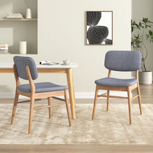 Load image into Gallery viewer, Voyager Upholstered Accent Chair With Splayed Legs And Wood Frame (Set of 2)
