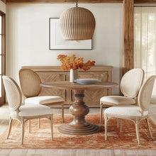 Load image into Gallery viewer, Round Pedestal Dining Table - Walnut
