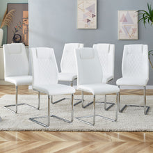 Load image into Gallery viewer, Modern Dining Chairs With Padded Seat, Metal Legs
