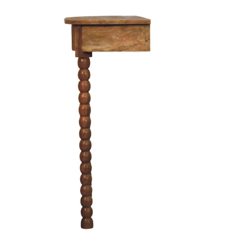 Two Leg Leaning Wall Mount Console Table (738359) - Brown