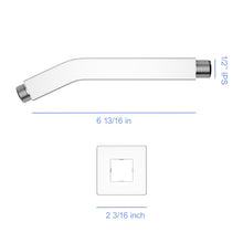 Load image into Gallery viewer, Elegant 6" Shower Arm With Flange, Stainless Steel Construction For Rain Shower Heads
