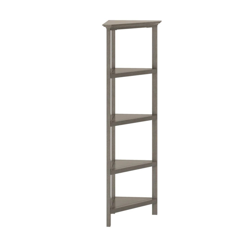 Corner Bookcase - Gray