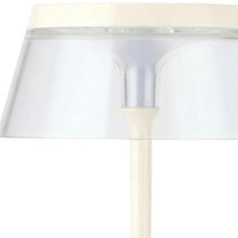 Load image into Gallery viewer, Geometric Modern Industrial Battery Operated Desk Lamp - White
