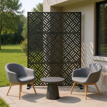 Load image into Gallery viewer, Three Panel Screen Room Divider (720149) - Black
