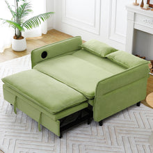 Load image into Gallery viewer, Modern Fabric Multi-Functional Sofa Bed With Adjustable Armrests And Backrests
