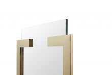 Load image into Gallery viewer, 35" Abstract Metal Framed Accent Mirror - Gold
